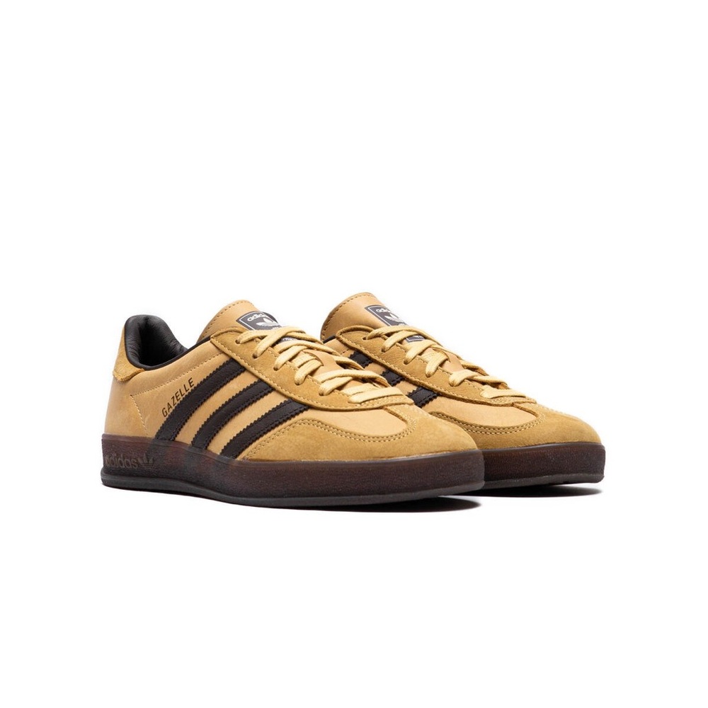 adidas Originals Gazelle Sneakers in Wheat and Dark Brown